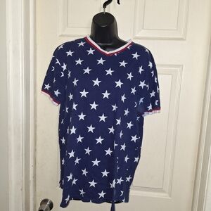SGR stars and stripes graphic T-shirt
